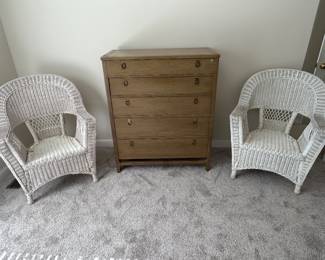Antique wicker chairs