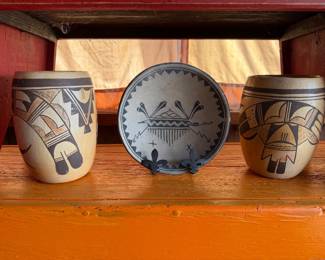 Hopi and Cochiti pottery