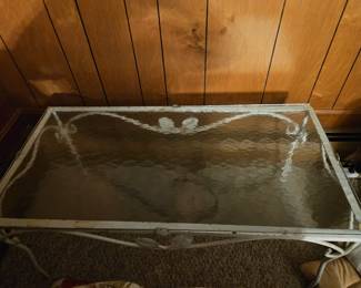 Wrought iron coffee table