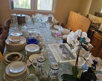 Lots of vintage bone China and crystal