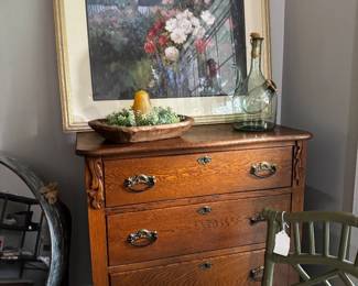 Antique dresser with mirror 