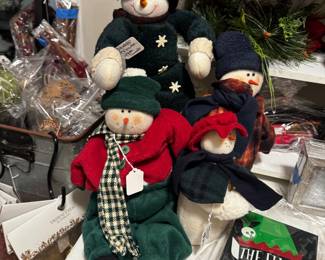 Plush snowman
