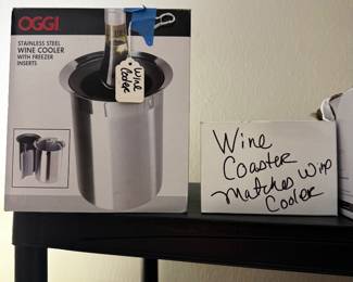 Wine cooler and coaster from market days