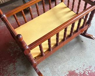Wooden Rocking Cradle