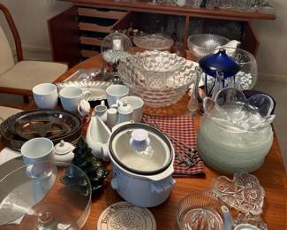 Assorted Glassware, Serving Pieces and Household Accessories