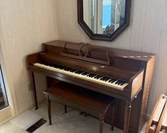 Hammond Upright Piano with Matching Bench