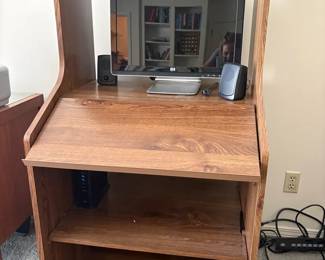 Computer Desk and Monitor