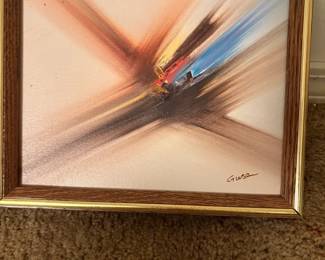 Signed Abstract Artwork