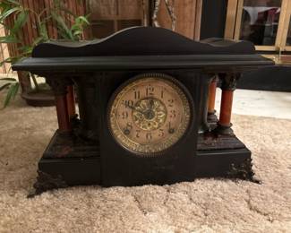 Seth Thomas Mantel Clock with Decorative Columns