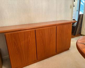 011 Danish Modern Style Three Door Sideboard