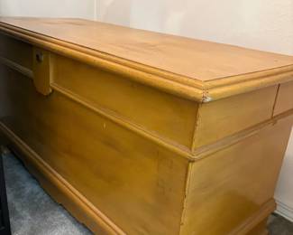 Cedar Storage Chest and Vintage Quilts