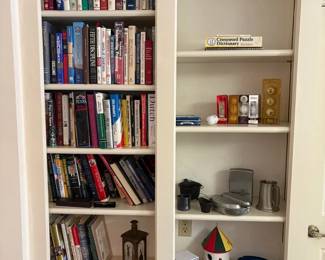 Hardback Books with Large Blue Ashtray