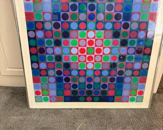  013 Framed Geometric Numbered Print