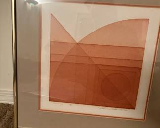  020 James Bruce Underwood Signed Abstract Print