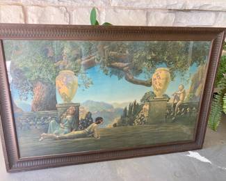 large deco Parrish style print