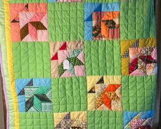 hand pieced quilt
