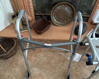 Drive Medical Deluxe TwoButton Folding Walker