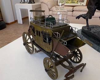 Vintage Western Stagecoach Decorative Model