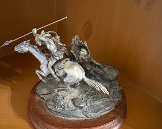 J.J. Barnum Apache Fine Pewter Sculpture