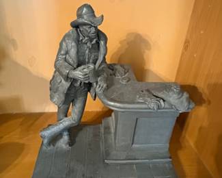 Michael Garman Cowboy at the Saloon Sculpture