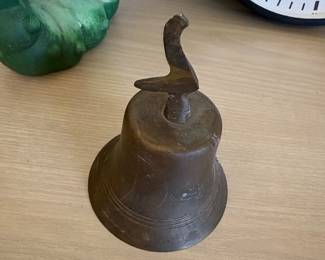 Antique Cast Bronze Hand Bell