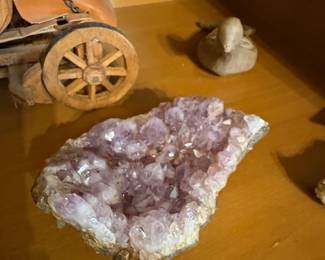 Amethyst Quartz Crystal Geode Cluster