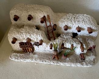 Southwestern Pueblo Style Adobe Miniature Model