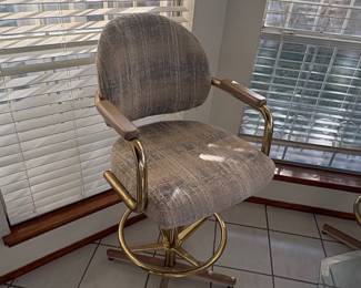 Vintage Chromcraft Swivel Bar Stool