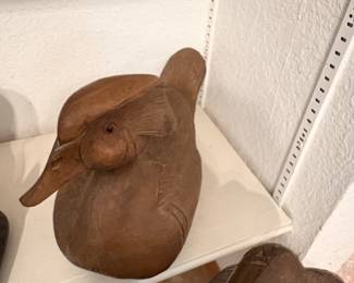Vintage Carved Wooden Duck Decoy B