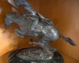 Frederic Remington The Cheyenne Bronze Sculpture