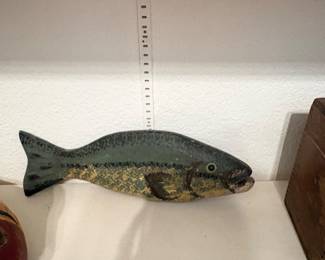 Vintage HandCarved Wooden Fish Decoy