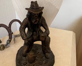 First Cup Cowboy Sculpture
