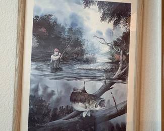 Wade Butler River Bass Limited Edition Print