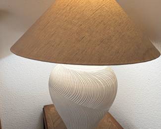 MidCentury Modern Textured Ceramic Table Lamp