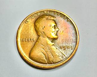 1909 V.D.B LINCOLN WHEAT REVERSE CENT