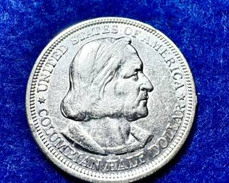1893 COLUMBIAN EXPO COMMEMORATIVE SILVER HALF DOLLAR