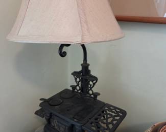 Antique stove lamp