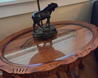 Carved table