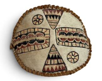 African Tribal Animal Hide Shield