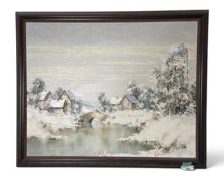 Bauer Framed Acrylic Original Painting