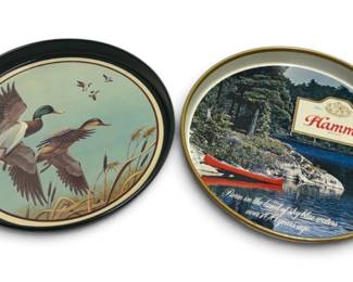 Hamms Metal Beer Trays