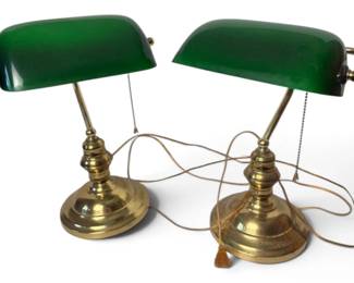 Vintage Bankers Desk Lamps