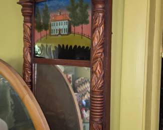 Painted vintage mirror