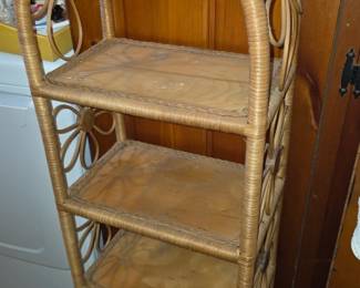 Wicker shelf