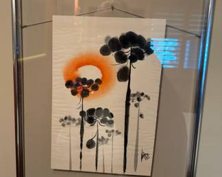 Watercolor marked Sato '80