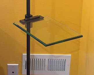 Casella industrial modern floor lamp with cut glass (x2)