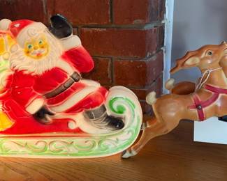 1970 Christmas Tabletop Blow Mold