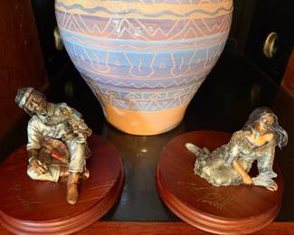 Legends C.A. Pardell Signed Bronze Sculptures 