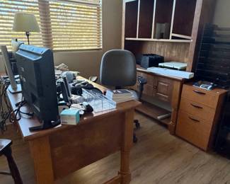 Office Furniture - Desk, Credenza, Hutch and File Drawers