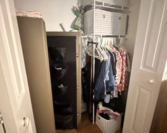 Gun Safe and Wire Closet Organizer System